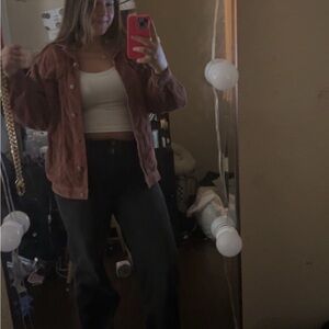 Burgundy Jean jacket